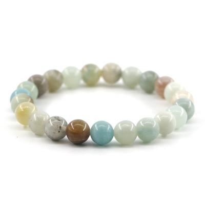 China Elastic Semi-precious Gemstones Crystal Jewelry Unisex Stretch Bead 100 Styles Energy Bead Bracelet Men Stone Women Women for sale