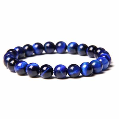 China Natural Labradorite Crystal Polished Energy Healing Bracelets FASHION Men 8mm Lapis Lazuli Beads Pulsera Bracelet Women Elastic Jewelry for sale