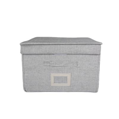 China Collapsible Cloth Fabric Folding Closet Organization Custom Storage Box for sale