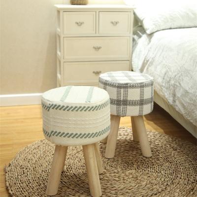 China High Quality Practical Popular Home Indoor Luxury Stool Foot Step Foot Living Room Goods Wooden Stool for sale