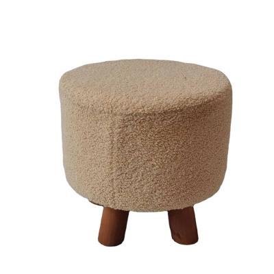 China New Selling High Quality Practical Indoor Home Luxury Home Indoor Living Room Goods Goods Foot Stool Wooden Foot Stool for sale