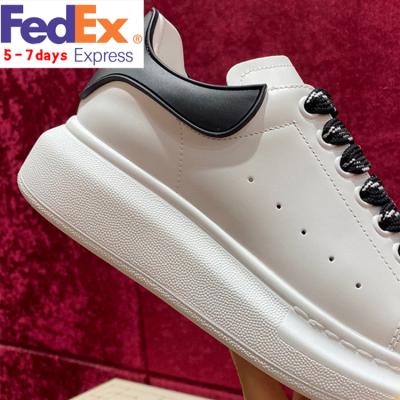 China Fashion Trend Women's Mcqueenly Soled Lovers Casual Thick Bright Shoes Board Alwxander Alexader Alexandeemcqueen Shoes for sale