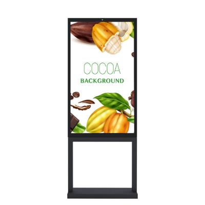 China Outdoor Standing Display Touch Screen TV IP66 Waterproof Outdoor Standing Signage Smart Digital Kiosk for sale