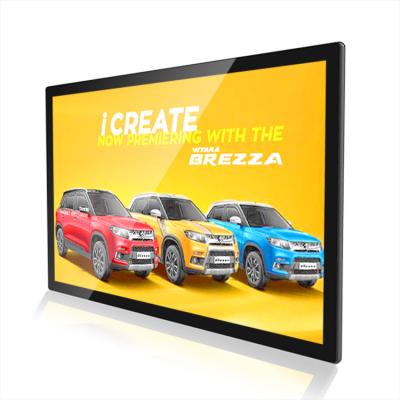 China Wall Mounted Indoor Ultrathin Advertising Player Monitor Information Touch Screen Signage Digital Display for sale