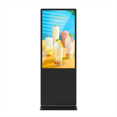 China Indoor 43 49 55 Inch Digital Signage LCD Advertising Player Floor Standing Digital Signage Kiosk Totem for sale