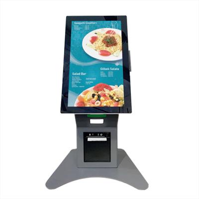 China Fast Food Restaurant Bespoke Pay Desk Machine Individual LCD Touch Display Digital Self Service Ordering Payment Kiosk for sale