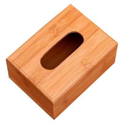 China CLASSIC bamboo tissue box living room bedroom restaurant hotel tissue box for sale