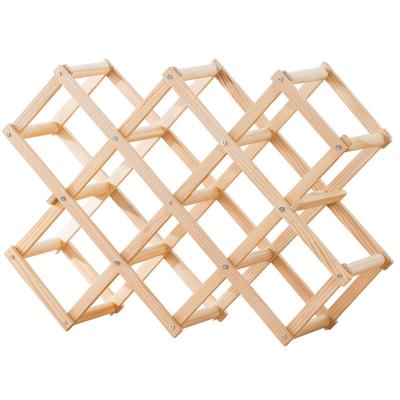 China Viable Living Room Bamboo Wine Cabinet Vintage Creative Display Rack Wine Rack for sale