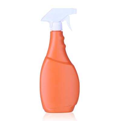 China BEAUTY PACKAGING Empty Flat Cosmetic Packaging Sprayer Mist Flow Arrangement Custom Container Trigger 500ml Plastic Spray Detergent Wash Bottle for sale