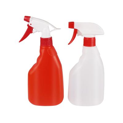 China BEAUTY PACK 16 Ounce 500ML HDPE Bottle Oil Purifier Machine Hand Clasp Silicone Mist Spray Red White Empty Cleaning Plastic Bottle for sale