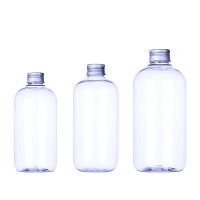 China BEAUTY PACKAGING 250ml 300ml 500ml 8OZ 10OZ 16OZ Round Shoulder Bottom Cosmetic Packaging PET Plastic Empty Bottle for sale