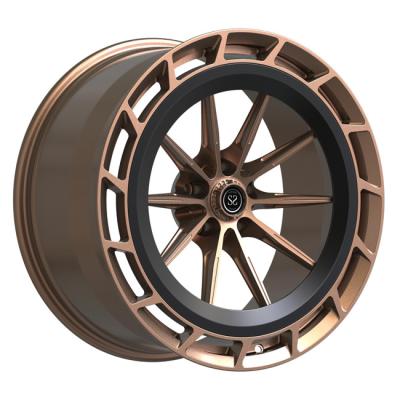 Chine Le morceau de PC de Monoblock 21inch 1 a forgé les roues en bronze de satin en aluminium pour Audi RS6 4G à vendre