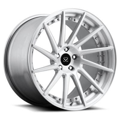 China 2021 Corvette C7 Forged 2PC Rims Matt Silver Aluminum Alloy With 5x120.65 PCD for sale