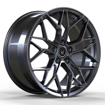 China Custom 1Piece Forged Aluminum Alloy Rims BMW 760E 21”Gloss Gun Metal for sale