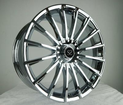 China 22 20 duim voor Benz s65 5x112 smeedde monoblock van de de legeringsauto van het chroomaluminium de wielenranden Te koop