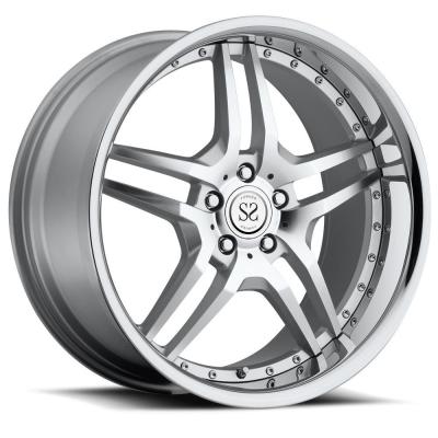 China 19 20inch rotiform polish 2 piece forged car wheel rim llantas china 5x120 for sale