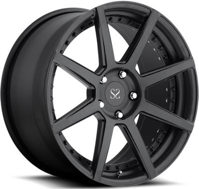 China Gloss Black Customized Alloy Rims 5x112 21inch For Mercedes-Benz G550　 20inch 2-piece  Forged Wheels for sale