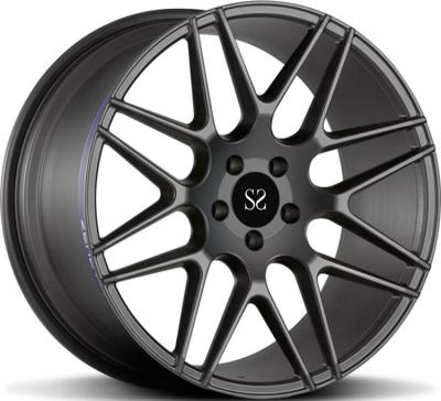 China Gloss Black 22 Inch Forged Alloy Wheels Rims For BMW 328i 5x120 for sale