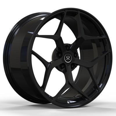 China SS1029 Gloss Black 19 Inch Staggered Forged Alloy Wheels 5x120 For BMW X3 5x120 for sale