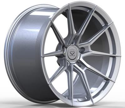 China 1-teilige Leichtmetallfelgen Matte Silvers 20inch für Porsche 911 Auto-Rad-geschmiedete Mittelfreie räume zu verkaufen