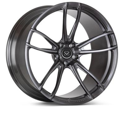 Cina Il polacco di Matte Black 19inch 2 pezzi ha forgiato gli orli su misura per Porsche in vendita