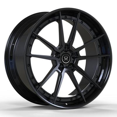 China Carros luxuosos Prosch 991 Auid RS6 do estilo 5x112 5x130 do parafuso de Matt Black 2-PC à venda