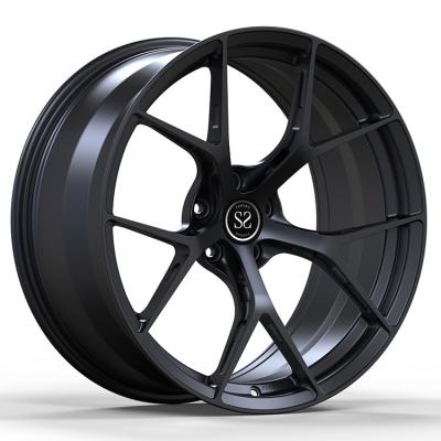 China BBS Forged Monoblock Rims Satin Black 19x9.5 20x10.5 5x112 5x120 5x114.3 for sale