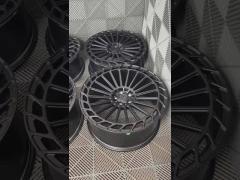 22x9.5 and 22x10.5 Satin Black Custom Forged Rims For Benz GLS 63