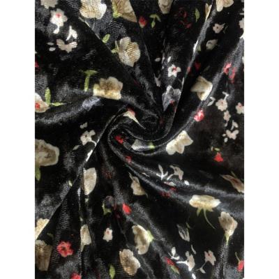 China Breathable qualities product blackice vrlvet ice velvet ice crushed velvet fabric for sale