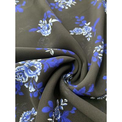 China Low MOQ Digital Printed Breathable 100D CHIFFON Custom Breathable Fabric For Blouse And Skirt In Summer for sale