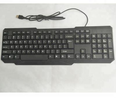 China USB Durable Wired Keyboard 104 Keys Waterproof Desktop PC Laptop OEM Custom Membrane Keyboards for sale