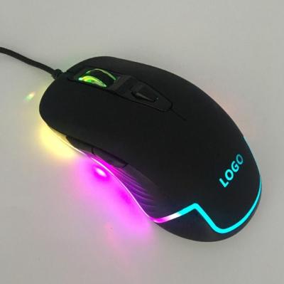 China Professional Manufacturer High Sensitivity RGB High End Optical Ergonomic Gaming Mouse For PC Gamers for sale