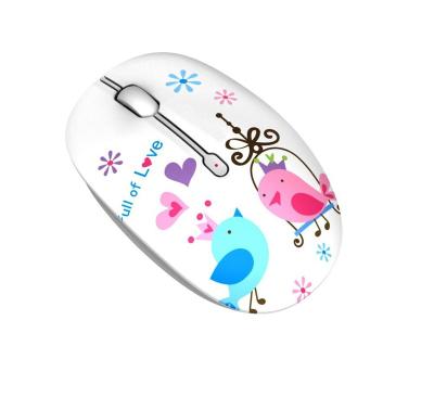 China High Sensitivity Completely Love Color Printing Gift 3D Sublimation Custom USB Optical Wireless 2.4G USB Mouse for sale