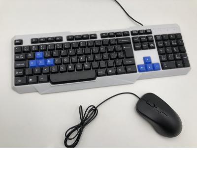 China For best factory sale desktop optical mouse usb plug and 104 keys ps2 combo keyboard cable mouse for brand custom logo for sale