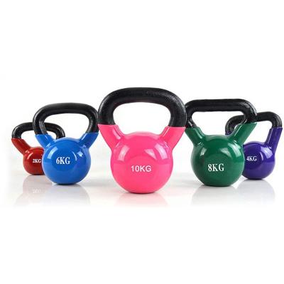 China Universal Wholesale Gym Fitness China Colored Vinyl Kettlebell for sale