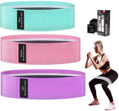 China Latex Booty Resistance Bands Set Glute Exercise Bands Hip Exercise Band (3 Packs) for sale