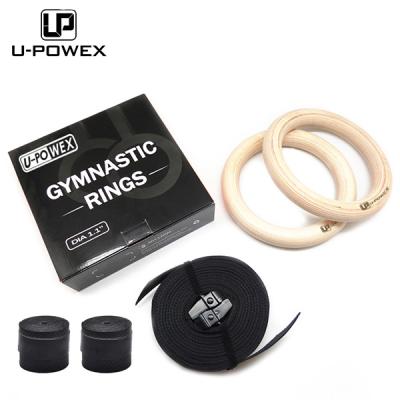 China Wholesale Durable Fitness Cross Gym Training Wooden Rings for sale