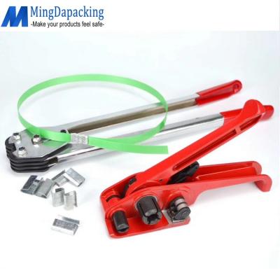 China High Quality Manual Wrapping Strap Tensioner Tool Food Packing Machine PET Red/Blue Color PP/PET for sale