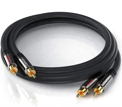 China 2RCA Speaker Cable Male To 2RCA RCA Male Audio Video Cable For VCR DVD HDTV for sale