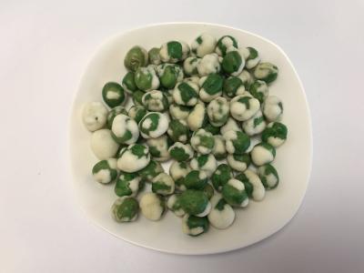 China Wasabi Flavor Green Peas Snack Wheat Flour Coated Crispy Green Peas Snacks for sale