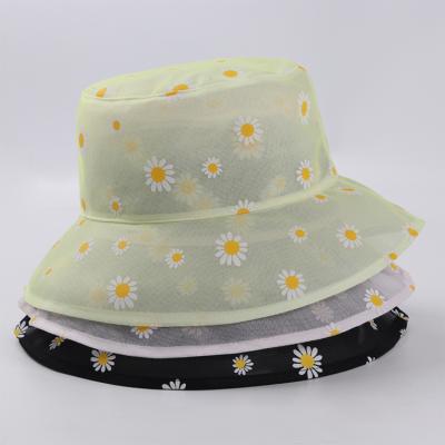 China Picture GuanLingLong ODM Best Selling Product On Amazon Summer Korean Breathable Cute Sun Bucket Hat Outdoor Breathable Bucket Hat for sale