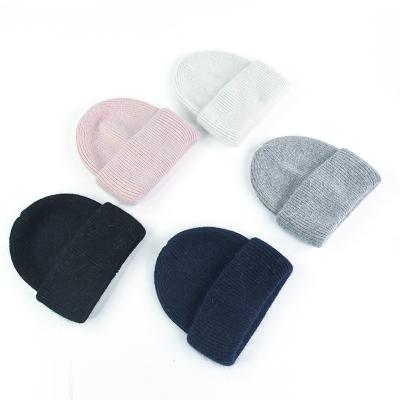 China COMMON 2020 autumn and winter men's and women's universal warm rabbit fur knit hats for sale