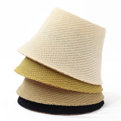 China 2021 New Image Designer Bucket Hat Girl Outdoor Sunscreen Breathable Fisherman Hat for sale