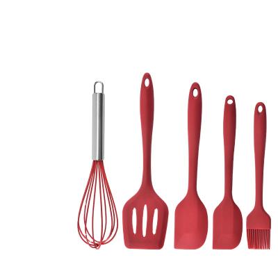 China Viable Kitchen Tools Set Kitchenware Nonstick Silicone Pot Shovel Spoon for sale