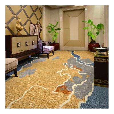 China 80 % Wool 20% Nylon Axminster Carpet Luxury Hospitality Carpet For Hotel Room for sale