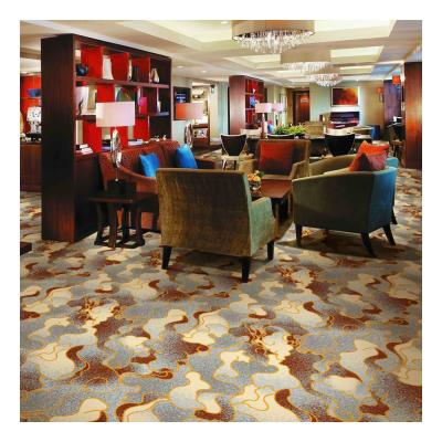 China 80% Wool 20% Nylon Luxury Hospitality Carpet Cut Pile Axminster Carpet for sale