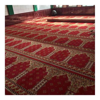 China Wall to Wall Mosque Carpet Mosque Prayer Rug Flooring Prayer Rug for sale