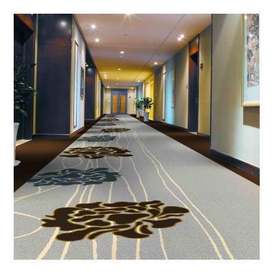 China 4m Axminster Woven Carpet Natural Flame Retardant Wool Fiber Hotel Carpet for sale