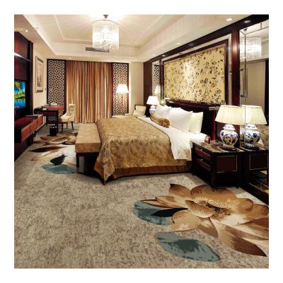 China Ink Painting Style 100% Nylon Commercial Full Room Carpet Printing Carpet for sale