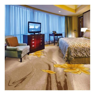 Chine Le colorant imprimé par tapis de chambre à coucher de jaune de tapis de laine conçoivent en fonction du client à vendre